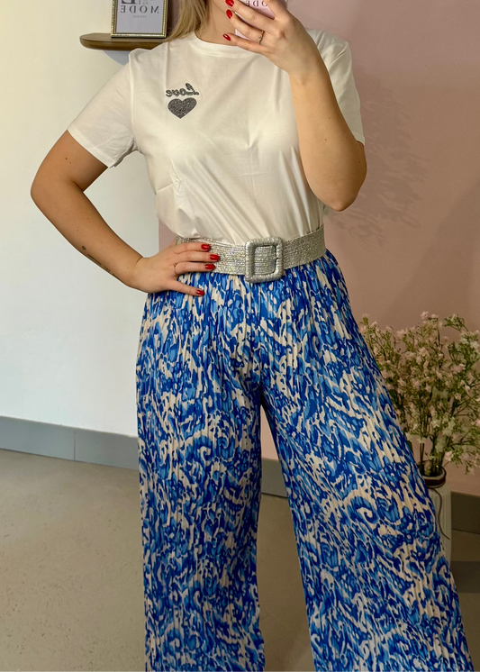 Pantalon Léo - Bleu (Motifs)