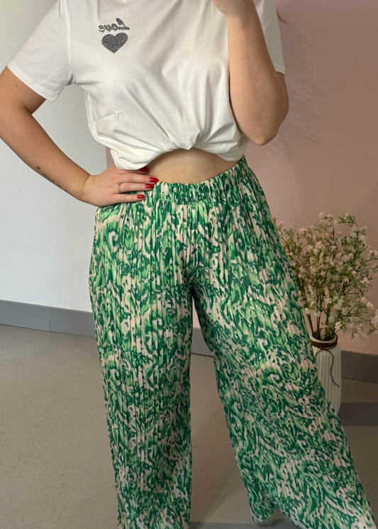 Pantalon Léo - Vert (Motifs)